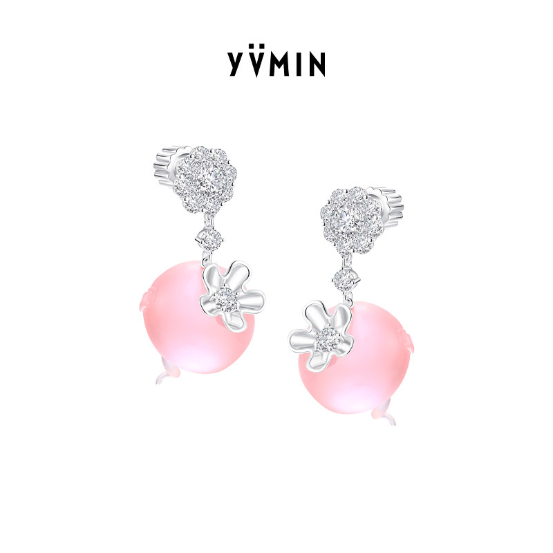 YVMIN尤目 透明萝卜耳坠耳饰设计师女生生日礼物新品
