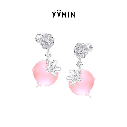 YVMIN尤目 透明萝卜耳坠耳饰设计师女生生日礼物新品