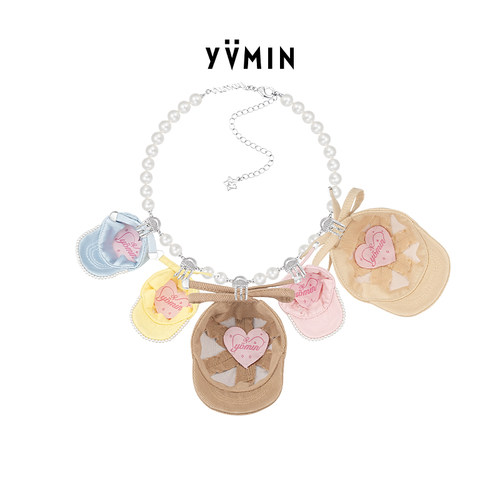 YVMIN尤目 穿珠项链小帽子锁骨链女设计师新品生日礼物
