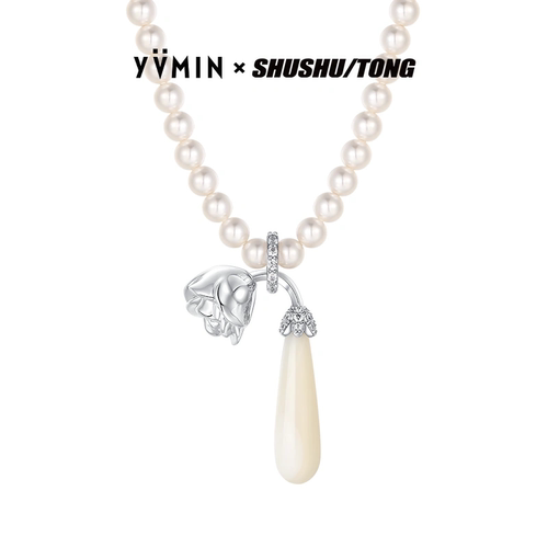 YVMIN尤目沉睡玫瑰花珍珠项链