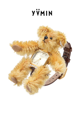 天猫惊喜盒| YVMIN尤目 时光手表熊手链可看时间新年生日礼物新品