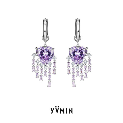 心形宝石耳环素材模板 心形宝石耳环图片下载 小麦优选