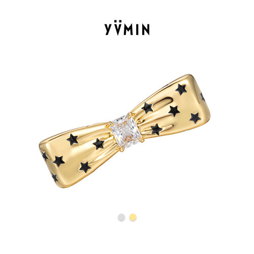 YVMIN尤目星星波点蝴蝶结发夹