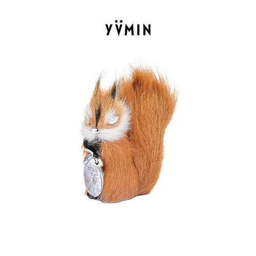 YVMIN尤目 贴毛松鼠耳环耳饰生日礼物新品