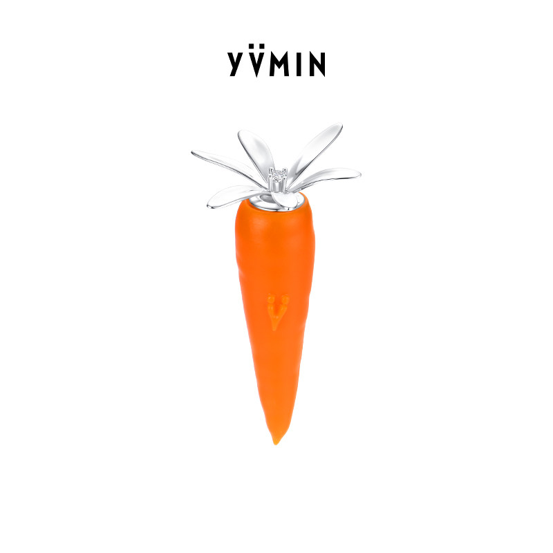 YVMIN尤目 胡萝卜耳钉耳饰设计师女生生日礼物新品
