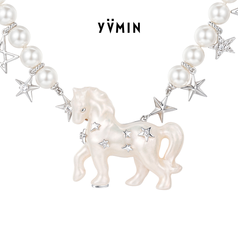 YVMIN尤目小马群星珍珠项链