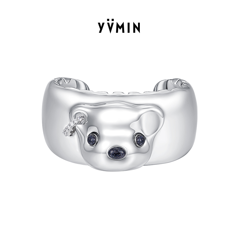 YVMIN尤目 金属熊头手镯手饰设计师生日礼物新品【天猫首发】