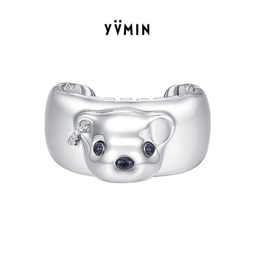 YVMIN尤目 金属熊头手镯手饰设计师生日礼物