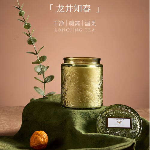 香薰蜡烛香氛万豪龙井全季禅茶栀子花苦橙柠檬丝绒玫瑰与乌木真我