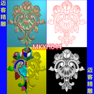 玫瑰洋花精雕图柱头玫瑰浮雕灰度图罗马柱背景墙洋花文泰线雕图