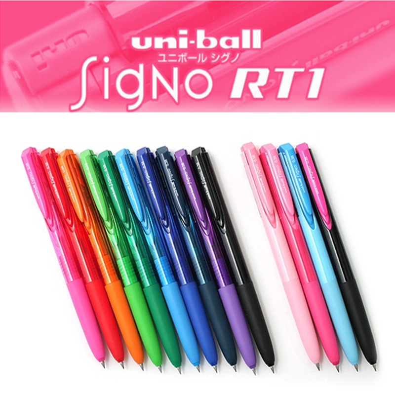 ÈÕ±¾uniÈýÁâµÍ×èÄáÖÐÐÔ±ÊUMN-155 Signo RT1ѧÉú¿¼ÊԱʼÇÓòÊÉ«°´¶¯Ë®±Ê0.38mm/0.5mmÇ©×Ö±ÊÅäK6°æ±ÊоÎľß