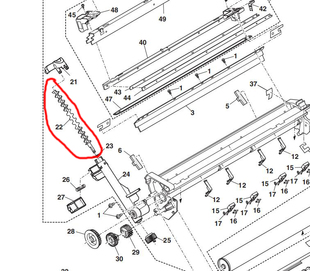 SZ鼓架废粉管螺杆 2008 3020 2308 1808 2018 原装 夏普AR