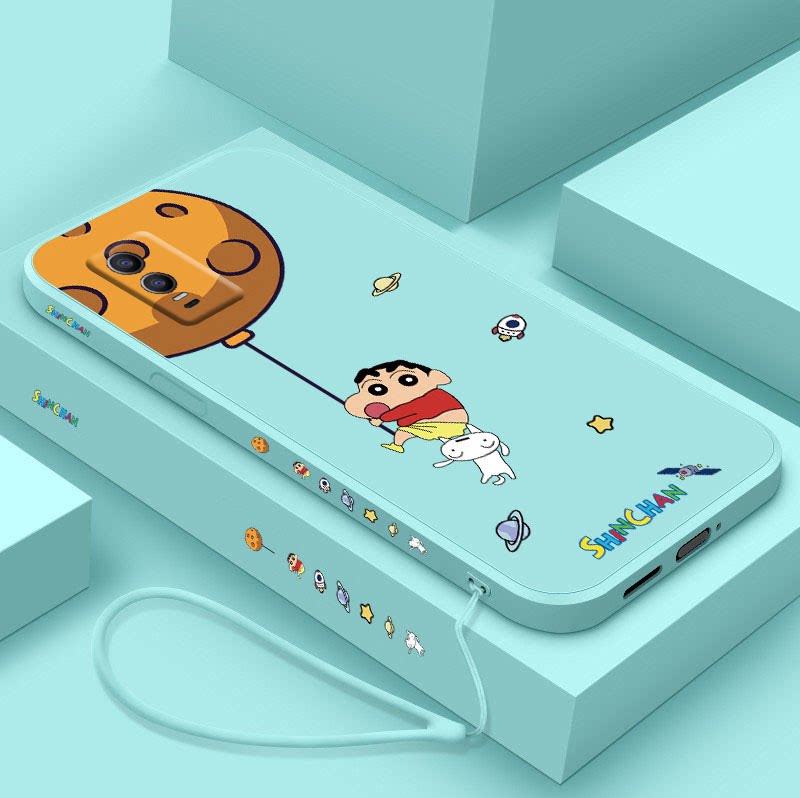 蜡笔小新vivoy76s手机壳星球vivoy74s卡通液态硅胶vivoy31s软壳小白Y76S可爱全包镜头男女款情侣保护套防摔