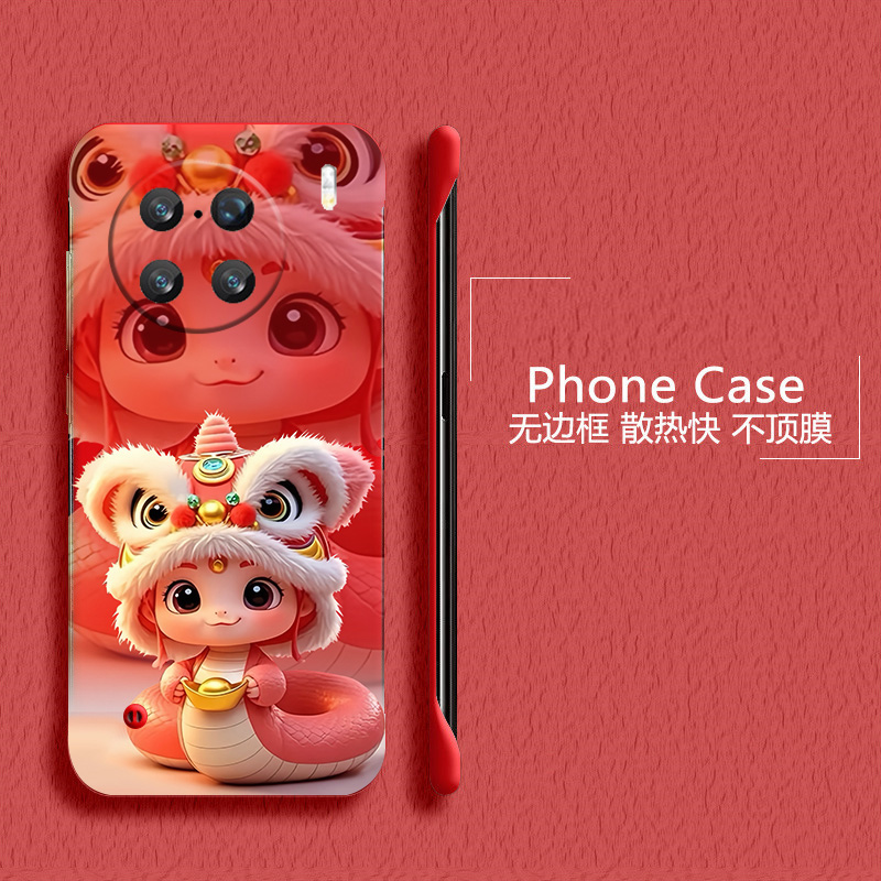 2025蛇年适用vivox90手机壳x90pro+无边框x80散热x80pro新年x70t半包y78+超薄y78plus硬y78m防摔y300pro外壳5