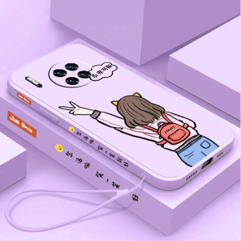 送手绳华为mate30手机壳未来可期mate30e液态硅胶笑一笑就好mate30pro全包镜头磨砂防摔软壳女款保护套超薄潮,3C数码配件,手机保护套/壳,淘宝优惠券,粉丝福利购,淘宝优惠卷