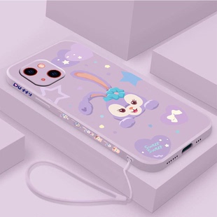 可爱头像星黛露苹果13手机壳女款iPhone13promax液态硅胶软壳13pro挂绳全包镜头卡通防摔13mini磨砂网红创意