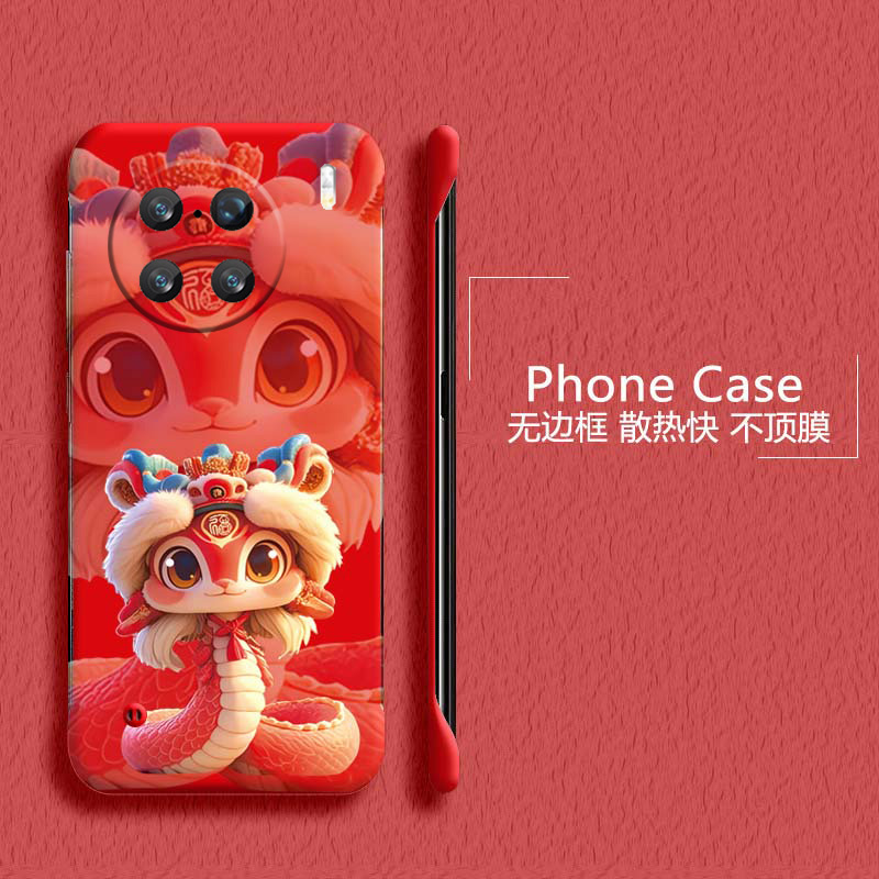 新年蛇年适用vivox90手机壳x90pro+无边框x80散热x80pro2025x70t半包y78+超薄y78plus硬y78m防摔y300pro外壳5