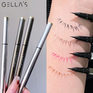 轻松画下睫毛Gellas极细眼线液笔0.08毫米防水速干防汗持久不晕染