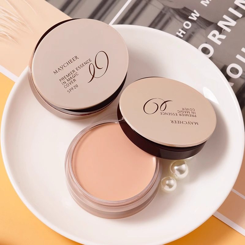 美茜儿MAYCHEER精华遮瑕膏粉底膏遮盖眼袋黑眼圈斑点痘印正品保证