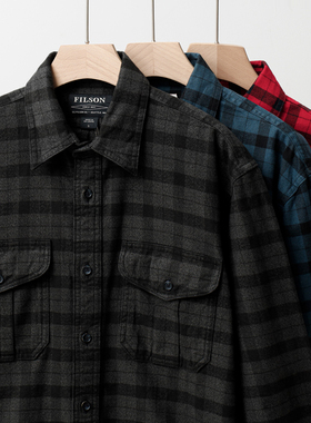 美版正品FILSON经典阿拉斯加指南法兰绒休闲衬衫格纹男士长袖衬衣