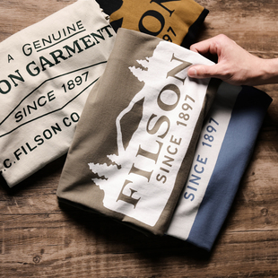 复古短袖 Filson Scenic Graphic美式 简约宽松印花上衣潮牌 T恤男士