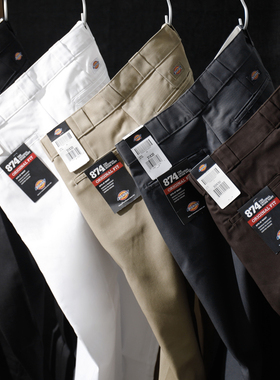 美版正品dickies874迪克斯宽松直筒工装裤男女同款休闲裤滑板裤子