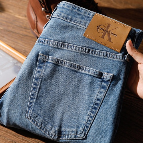 CalvinKlein男士水洗牛仔裤潮流