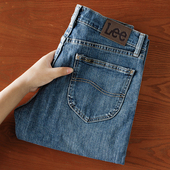 Lee中腰直筒微弹牛仔裤 男士 水洗休闲长裤 美国正品 秋季 潮2028942