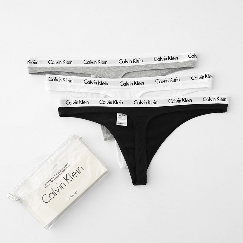 CalvinKlein性感透气低腰丁字裤