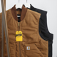 工装 Carhartt V01卡哈特美式 马甲户外立领重磅帆布保暖厚背心外套