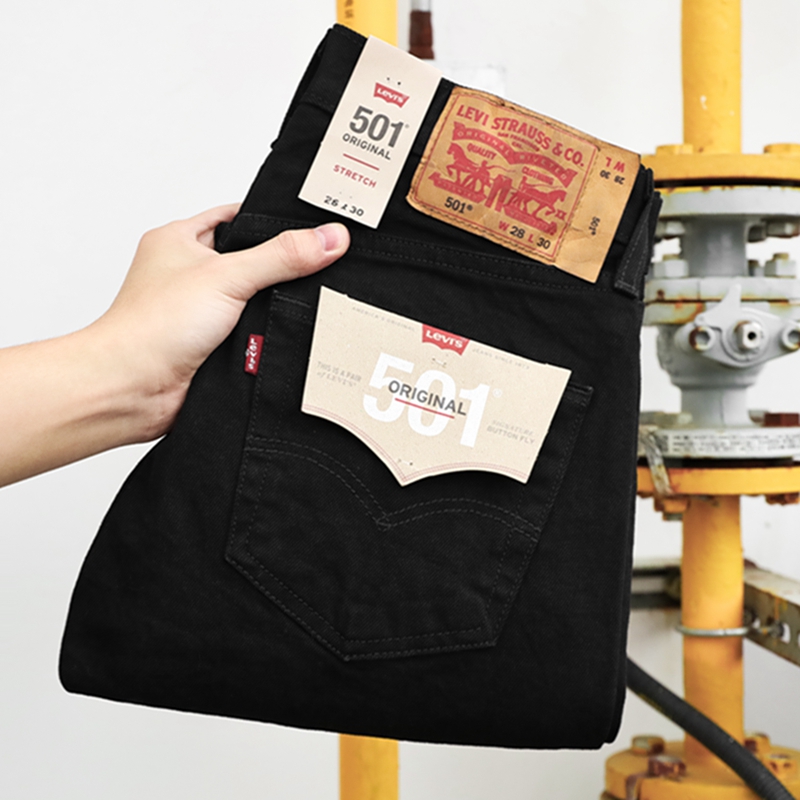 李维斯501系列直筒休闲牛仔裤