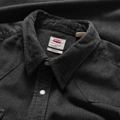 男士 美版 纯棉宽松厚衬衣 复古灯芯绒长袖 衬衫 正品 Levis李维斯美式