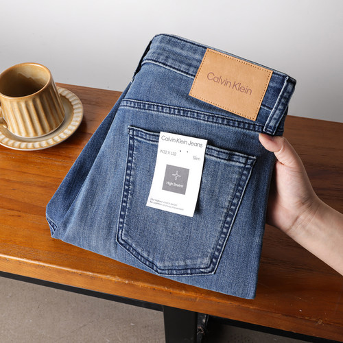 CalvinKlein修身水洗男士牛仔裤