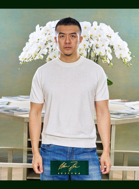 AllenXie丝羊绒羊毛短袖T恤