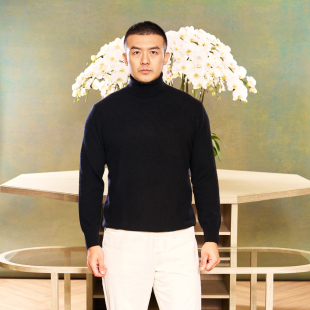 Xie艾伦谢 Allen 高领羊绒羊毛衫 针织套头毛衣内搭保暖冬男女同款