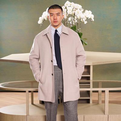 AllenXie短款羊绒羊毛大衣