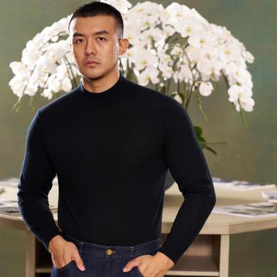 AllenXie精纺半高领羊绒衫