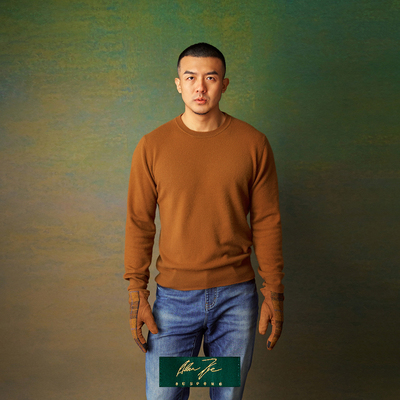 AllenXie粗纺小山羊绒圆领衫