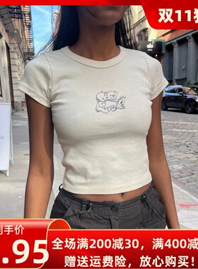 BM纯棉短袖ASHLYNCHERUBTOP