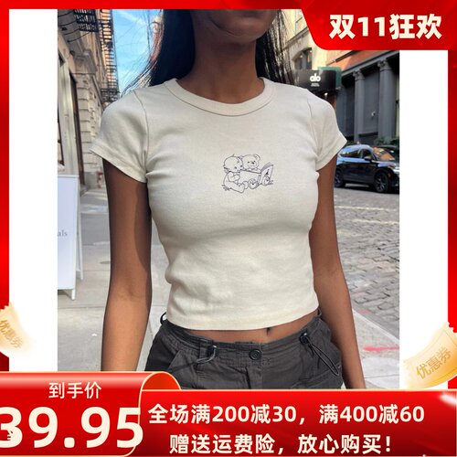 BM纯棉短袖ASHLYNCHERUBTOP