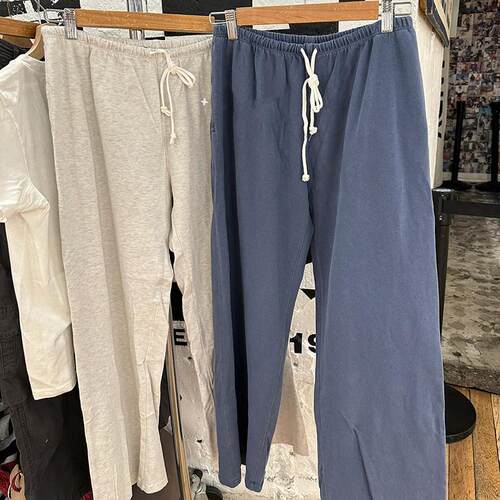 bm松紧腰宽松阔腿裤直筒裤长裤女