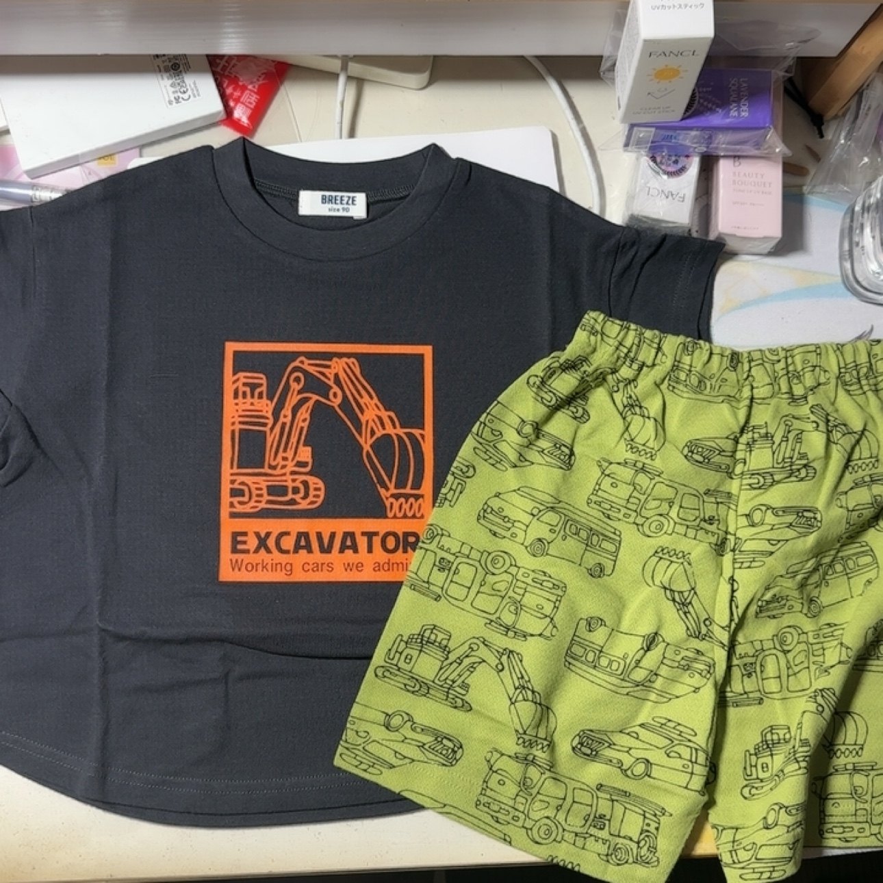 【国内现货】日本正品Breeze鼻子家特价男女童家居服套装短袖短裤