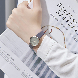 官网正品 聚利时手表女ins设计高级感小众轻奢气质学生表石英防水