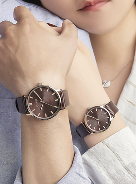 聚利时官网手表女士简约气质学生正品防水时尚绿色大表盘皮带女表