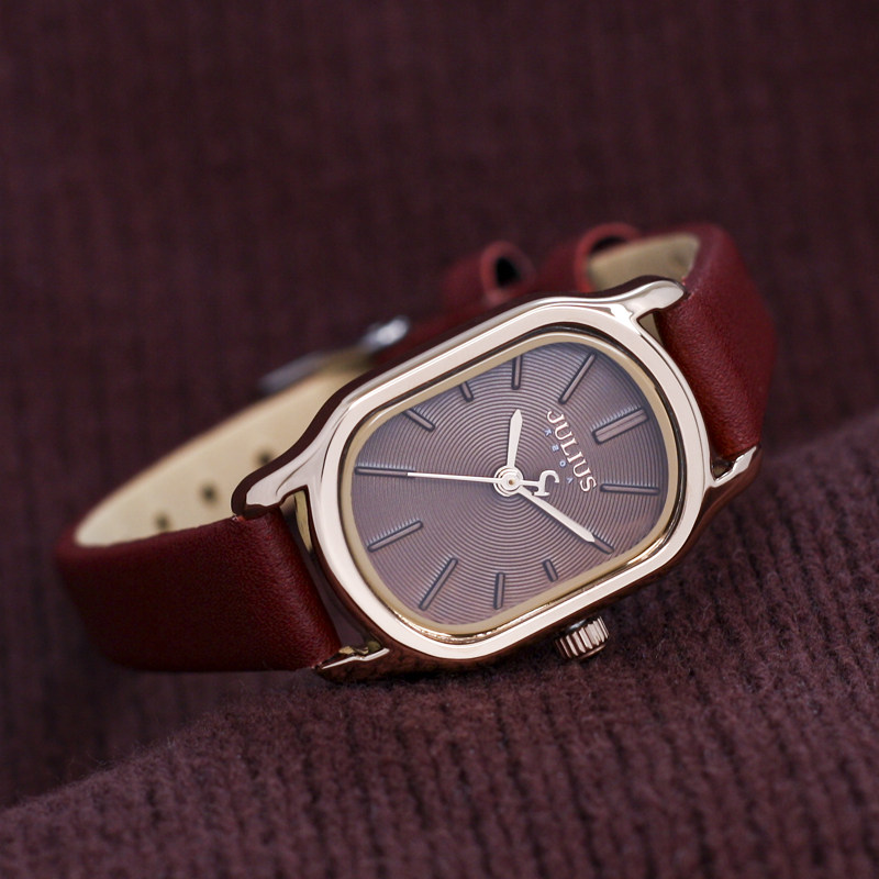 官网正品韩国聚利时手表女时尚气质小巧方形超薄日本石英女表防水