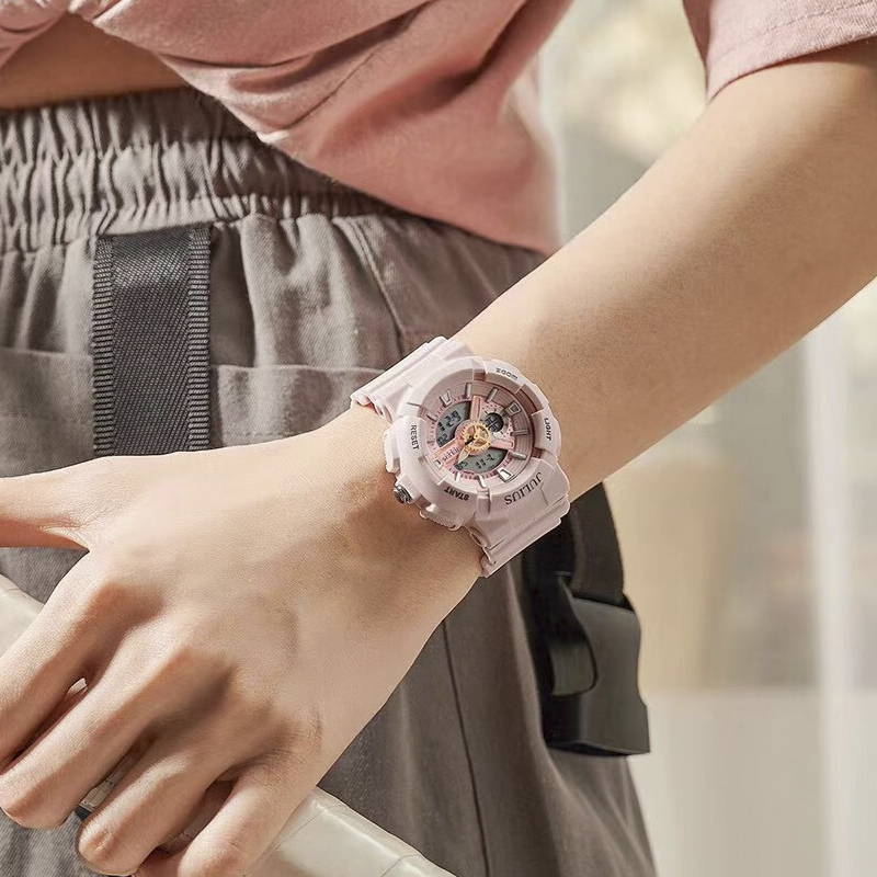 聚利时时尚大表盘女生电子手表