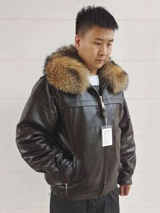 套装 飞行员皮裤 摩托车空军加棉加厚棉服 航空服59式 真皮皮衣男士