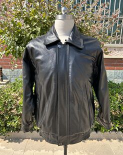 真皮翻领皮衣男式头层牛皮机车服男摩托车皮夹克加厚加棉秋冬
