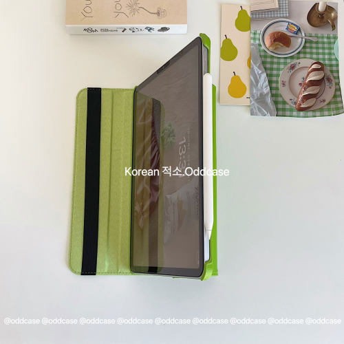 夏天来啦~果绿色旋转壳ipad新壳