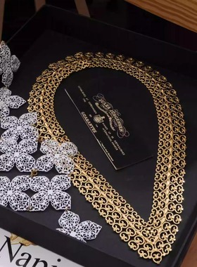 Monet镀金气场海报款项链